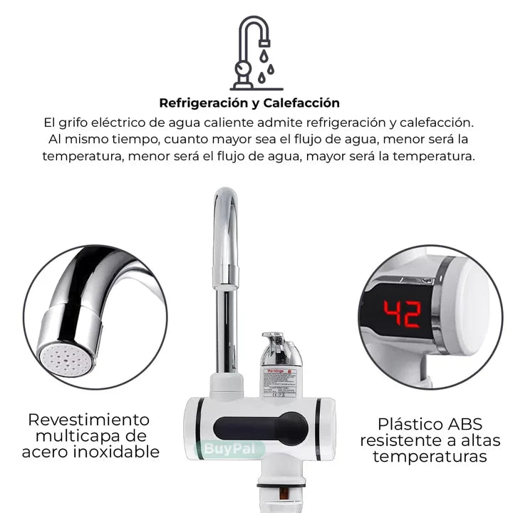 WarmFlow™: Calentador de Agua Instantáneo De Grifo