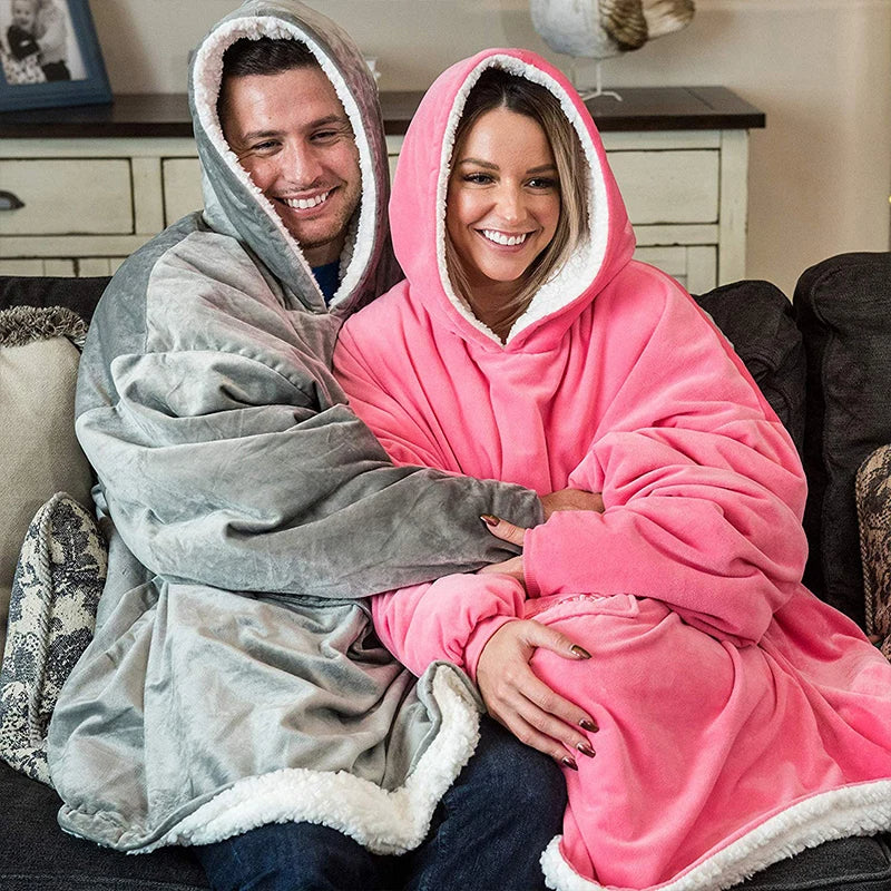 Poleron Sherpa De Polar Con Capucha Para Invierno