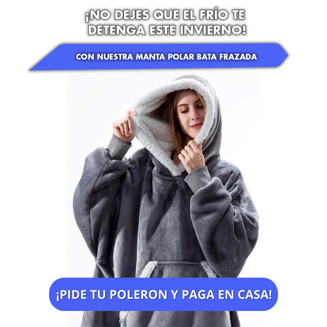 Poleron Sherpa De Polar Con Capucha Para Invierno