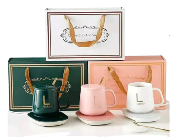 Lucky™: Taza Con Calentador Eléctrico Portátil