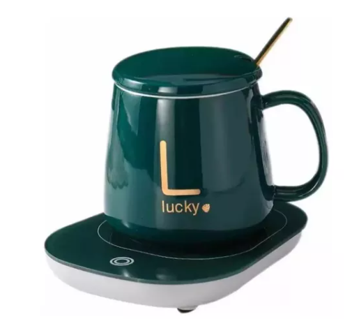 Lucky™: Taza Con Calentador Eléctrico Portátil